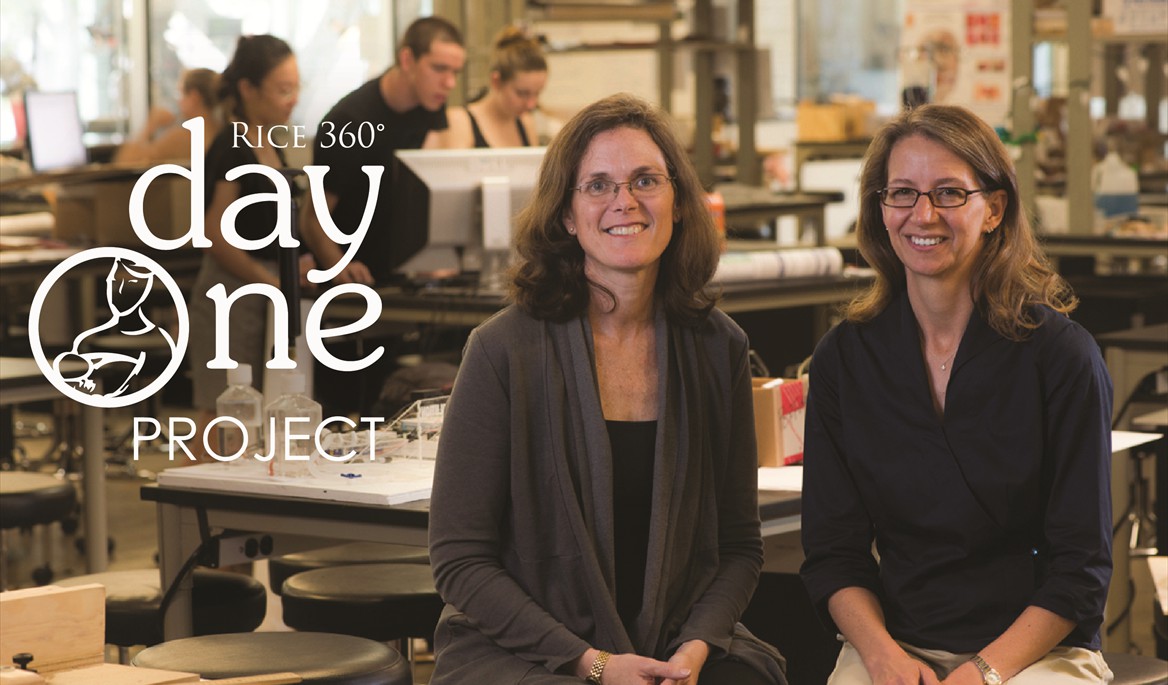 Professors Maria Oden and Rebecca Richards-Kortum, the winners of the 2013 $100,000 Lemelson-MIT Award for Global Innovation, are dedicating their prize money toward the construction of a new neonatal nursery in Malawi. DONATE TODAY at rice360.rice.edu/dayoneproject